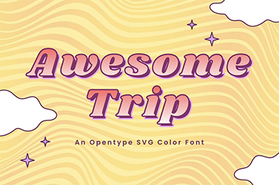 Exemple de typographie : Awesome Trip